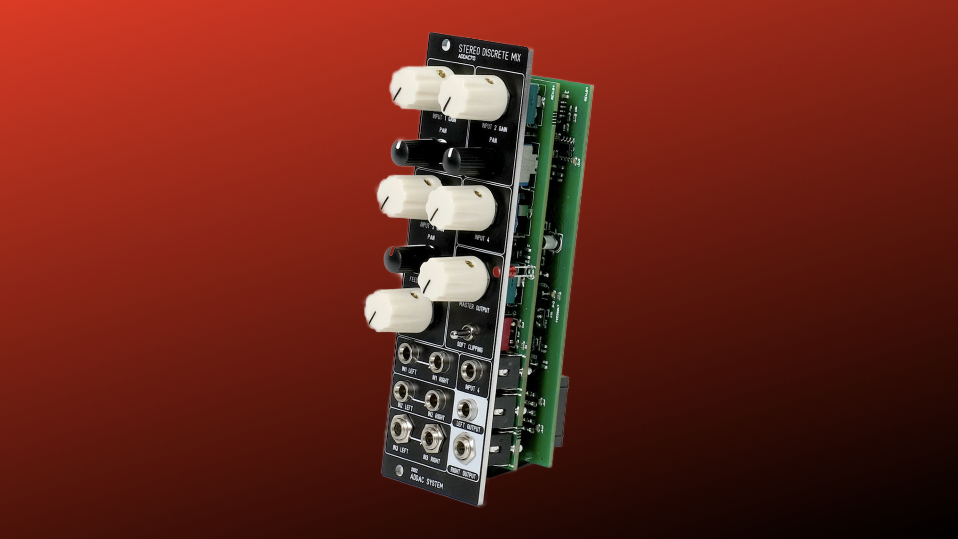 ADDAC System ADDAC713 Discrete Stereo Mixer.001